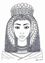 Cleopatre Egypte Monio Thérapie Nathalie épinglé Tiye Epingle Cleopatra Coloriages sketch template