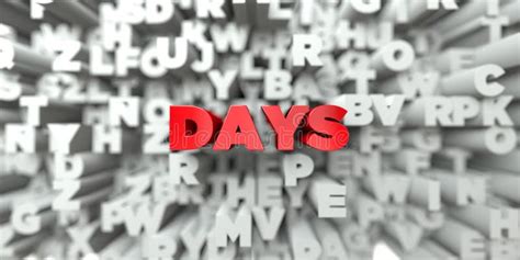 days red text  typography background  rendered royalty