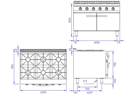 gas  burner range  cabinet european burner kitchenmallthcom