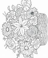Coloring Flower Pages Arrangement Getcolorings Print Printable Color Getdrawings sketch template