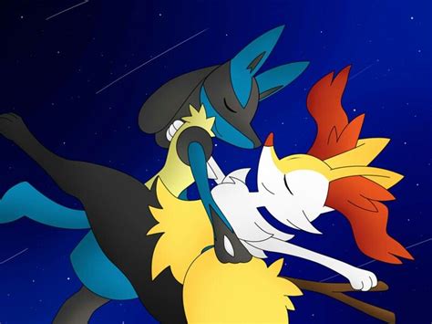 Lucario And Braixen Dancing Pokemon Poster Pokemon Fan