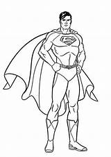 Coloring Printable Pages Superman Print sketch template