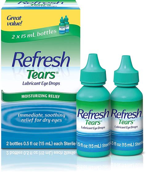 buy refresh tears lubricant eye drops  fl oz  count  twin pack