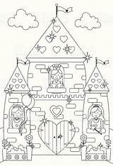 Fairytale Princesses Castelo Princesas Kasteel Hadas Kleurplaat 출처 sketch template
