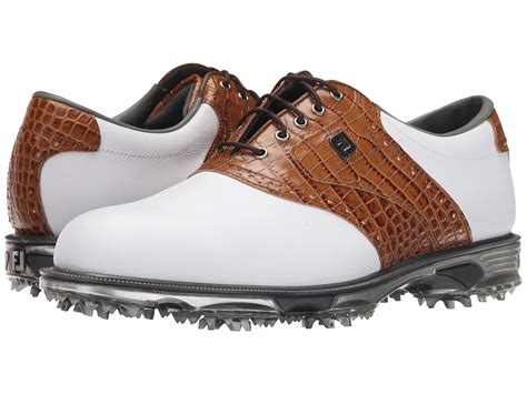 footjoy mens dryjoys   golf shoes whiteantique brown  walmartcom