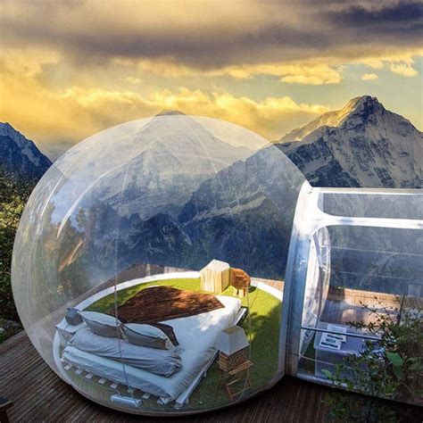 massive inflatable bubble tent  green head
