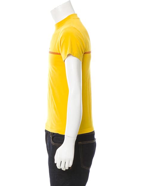 vetements  dhl print  shirt yellow  shirts clothing vtm  realreal