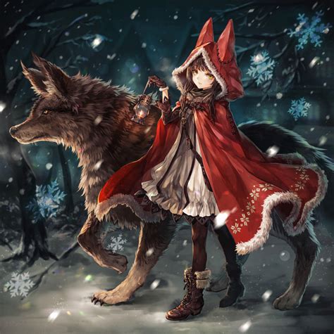 Anime Picture Little Red Riding Hood Original Little Red Riding Hood