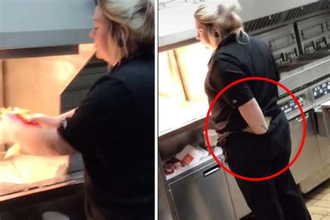 Tiktok Users Shocked By Mcdonalds Worker Scratching Bum Before