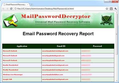 exported mail password accounts
