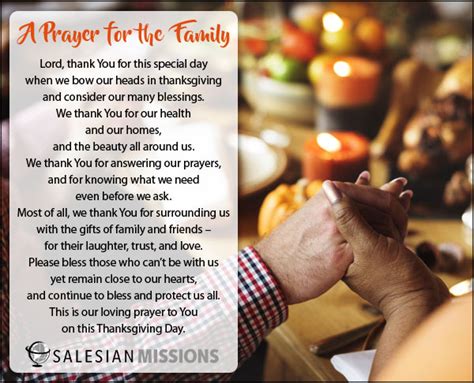 prayer   family salesian missions
