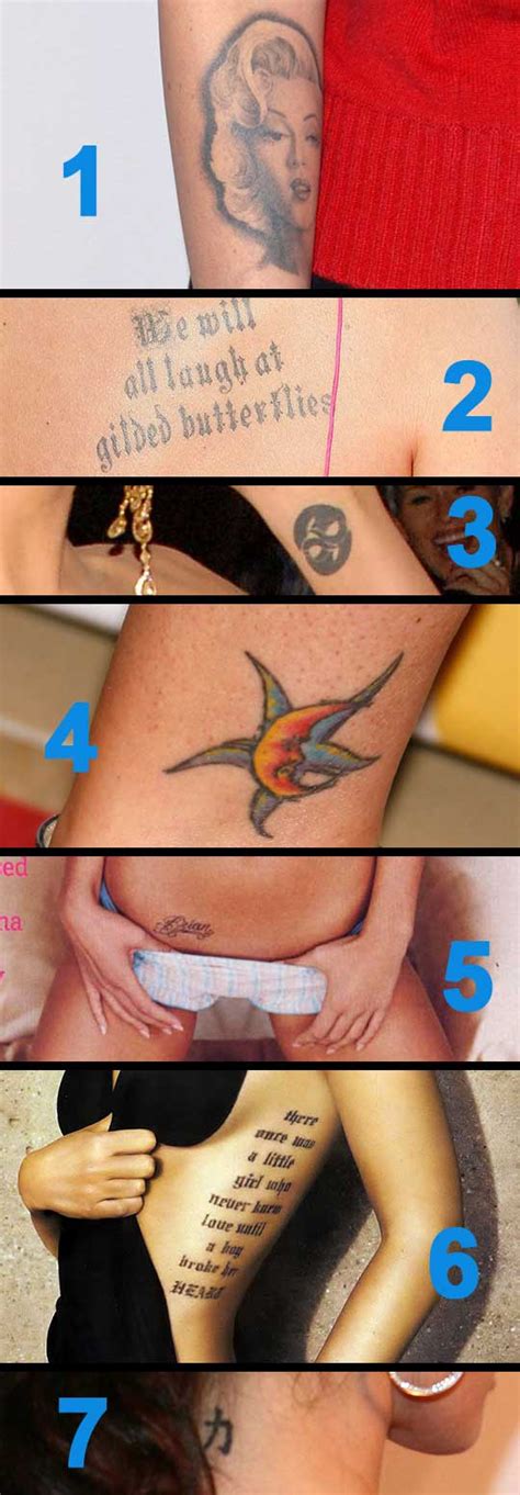 Megan Fox Tattoos All 7 Of Them Megan Fox 411 Blog