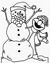 Iarna Elmo Planse Colorat Sesame Snowman Celtics Bonhomme Neige Tierfiguren Desene Princess Blank Getcolorings Malvorlagen Nieve Gratis Muñeco Bonito Debujos sketch template