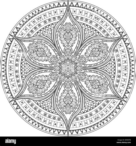 mandala oriental decorative flower pattern stock vector image art