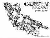 Coloring Motocross Yamaha sketch template
