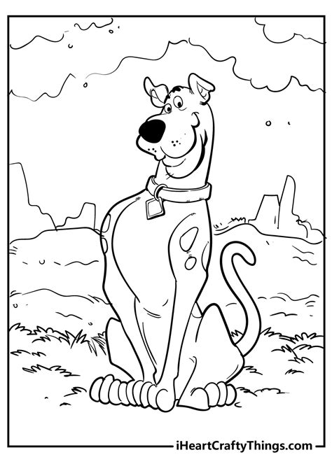 coloring pages kids  scooby doo