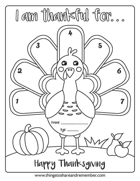 thankful  turkey printable