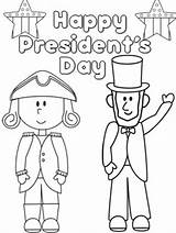 Presidents Coloring Pages Happy President Printable Kindergarten Clipart Preschool Kids Crafts Activities Printables Pre Book Sheets Color Elections February Election sketch template