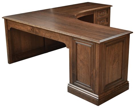 angelo solid wood executive corner desk