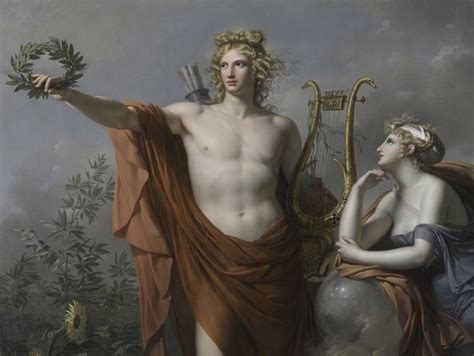 Apollo God Of Light Eloquence Poetry And The Fine Arts With Urania