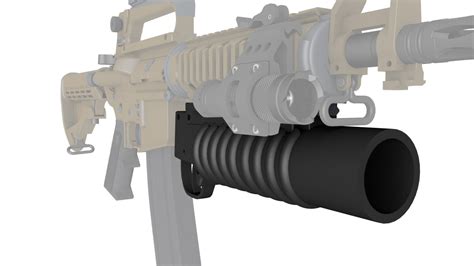 M203 Grenade Launcher 3d Print Model 3d Model In Toys 3dexport