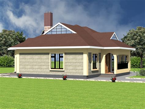 modern  bedroom bungalow house plan hpd consult