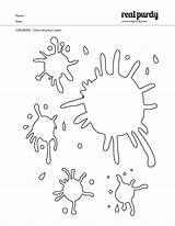 Coloring Paint Splatter Splats Splat Splatoon Pages Party Outline Colouring Printable Kids Cameo Silhouette Purdy Real Stencil Print Board Visit sketch template