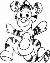 Tigger Coloring Baby Sketch Wecoloringpage Pages sketch template