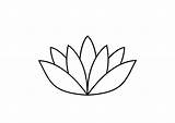 Lotus Flower Coloring Pages Colouring sketch template