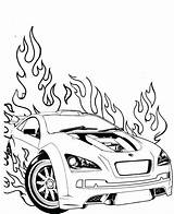 Car Coloring Pages Stock Getcolorings Race sketch template