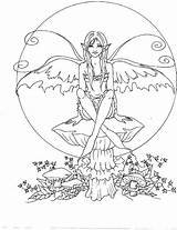 Fairies Colouring Mermaid sketch template