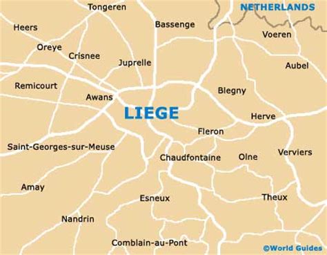 liege maps  orientation liege wallonia belgium