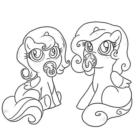 kids page   pony friendship  magic baby coloring pages