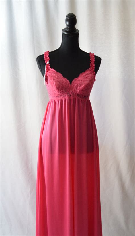 Vintage Hot Pink Nightgown Gem