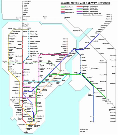 mumbai metro map toursmapscom