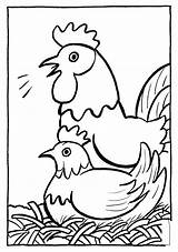 Coloring Chickens Pages Chicken Book Kids Print Printable Coloringkids sketch template