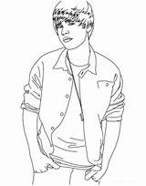 Coloring Justin Bieber Pages Celebrity Colouring Printable Books Q1 Template House Popular sketch template