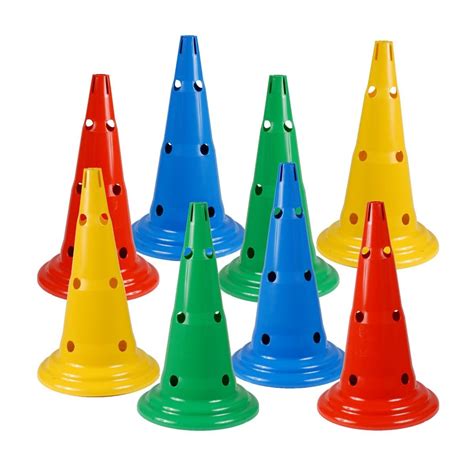 lot de  cones multijeux cm  trous