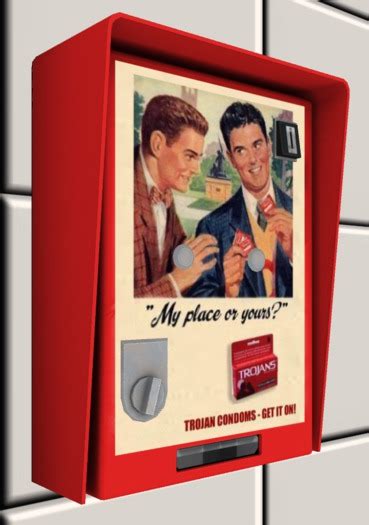Second Life Marketplace Vintage Condom Vending Machine