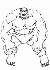 Hulk Coloring Pages Printable Kids Superhero Colorear Cartoon Avengers sketch template