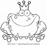 Frog Prince Coloring Fairy Clipart Pages Tales Contes Getcolorings Broderie Tale Color Printable Choose Board sketch template