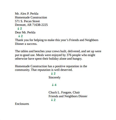sample personal business letter templates   ms word
