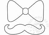 Bow Tie Template Mustache Coloring Reddit Email Twitter Coloringpage Eu sketch template