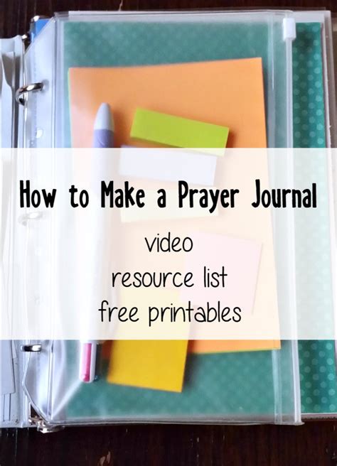 prayer journal video  resources  littlest