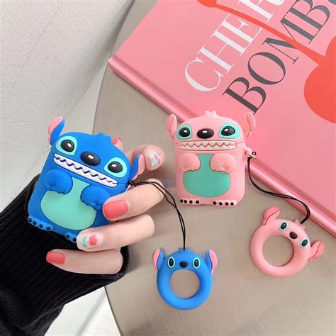 airpods air pods stitch silicone case protective cover pouch anti lost protector fundas