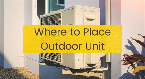 ac outdoor unit installation
