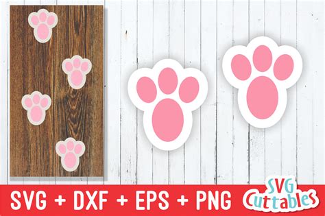 easter bunny feet easter svg cut file