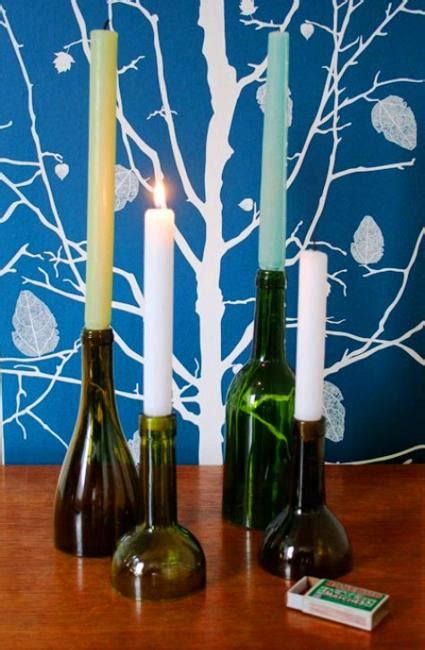 Recycling Glass Bottles For Candles Centerpieces And Table