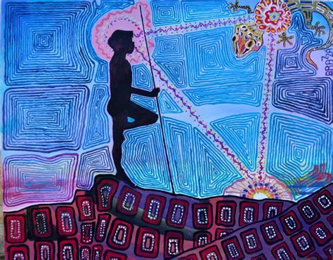 australia dreamtime painting  marco menato saatchi art