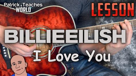 billie eilish  love  guitar lesson tutorial   play chords youtube